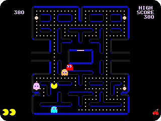 Pac-Man: eating dots in the maze