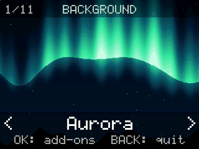 NumVisuals: picking a background, then a clock